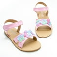 thumbnail image 2 of Children Flat Toe Sandals Kids Slip on Flower Beach Shoes Size 4 Girls Sandals Little Girl Sandals Wedge Sandals for Little Girls Sandals Wedge Sandals for Little Girls For Outer Wear Jelly Shoes for, 2 of 5