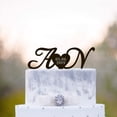 thumbnail image 1 of Initials Modern Wedding Heart Cake Topper,Initial Letters Wedding Cake Topper,Custom Initials Wedding Heart Cake Topper,Letters Wedding,A241 Made in USA, 1 of 2