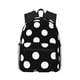 thumbnail image 1 of Easygdp Black and White Polka Dot Mochila Casual para Portátil, Mochila para Escuela, Viajes, Negocios, 1 of 6