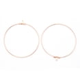 thumbnail image 2 of 50pcs 304 Stainless Steel Pendants Hoop Earring Findings Rose golden 49x46x1.5mm 20 Gauge Hole: 1mm Pin: 0.8mm, 2 of 2