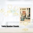 thumbnail image 4 of Support de Numéro de Table Photo pour Note Adhésive pour Support Bureau Rond Message pour Support Vertical Électroplaqué Mignon, 4 of 7