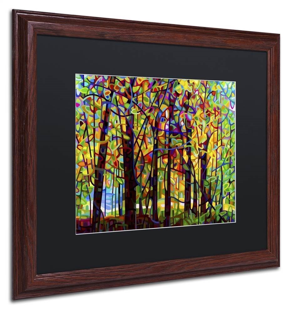Mandy Budan 'Standing Room Only' Black Matted Framed Art