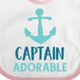 thumbnail image 4 of Inktastic Captain Adorable, Boat Anchor, Sailor, Sailing Boys Baby Bib, 4 of 4