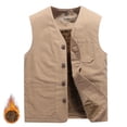 thumbnail image 4 of 8XL Wintter polar cálido chalecos para hombres chalecos térmicos chaquetas sin mangas chalecos rompevientos chalecos casuales ropa para hombres, 4 of 5