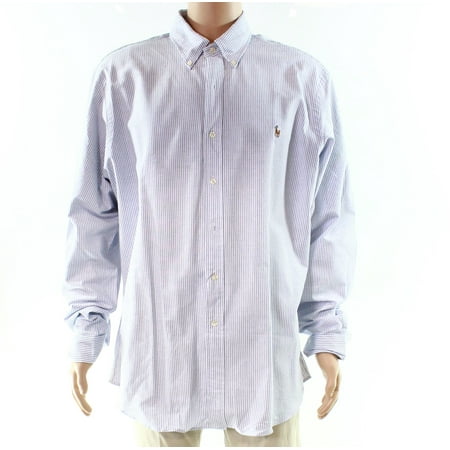 Polo Ralph Lauren Casual Shirts - Mens Large Pinstripe Button Down ...