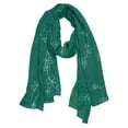 thumbnail image 4 of Sheer Soft Cloth Floral Embroidered Flower Summer Shawl Scarf Wrap, 4 of 10