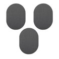 thumbnail image 1 of Furnish My Place Modern Indoor/Outdoor Commercial Solid Gray Rug, Modern Area Rug, Baby Nursery Mat, Pet-Friendly Carpet for Living Room, Playroom, Made in USA, 2' x 4' Oval - Set of 3, 1 of 6