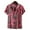 Red, variant on Mchoice Men's Short Sleeve Hawaiian Beach Shirts Summer Lapel Vacation Shirts Casual Slim Fit Tropical Button Down T Shirt for Men