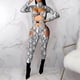 thumbnail image 1 of ICHUANYI Clearance Women's Jumpsuits Leopard Print Sexy Hollow Out Long Sleeve Buckle Jumpsuit ICHUANYI "ICHUANYI", 1 of 9