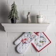 thumbnail image 2 of Maison d' Hermine Morzine 100% Cotton Set of Oven Mitt (7.5 Inch by 13 Inch) and Pot Holder (8 Inch by 8 Inch) for BBQ Cooking Baking Grilling Microwave Barbecue Thanksgiving/Christmas, 2 of 3