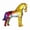 Colorful, variant on ANXPTIME Year 2026 Meaningful Crystal Horse Ornament For Living Room Or Work Place