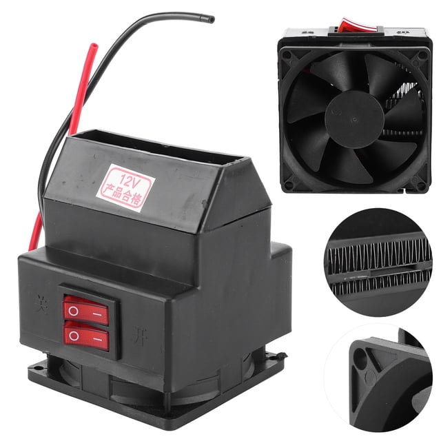 Desempañador De Coche Portátil, Calentador De Coche De Calentamiento Rápido Negro, Auto Para Coche