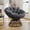 Gray-01, variant on Omniberg Ergonomic 360° Swivel Wicker Papasan Chair, Oversized Indoor Outdoor Rattan Egg Sofa Chair Lounger with Soft Thick Cushion for Living Room, Bedroom, Patio, Yard, White