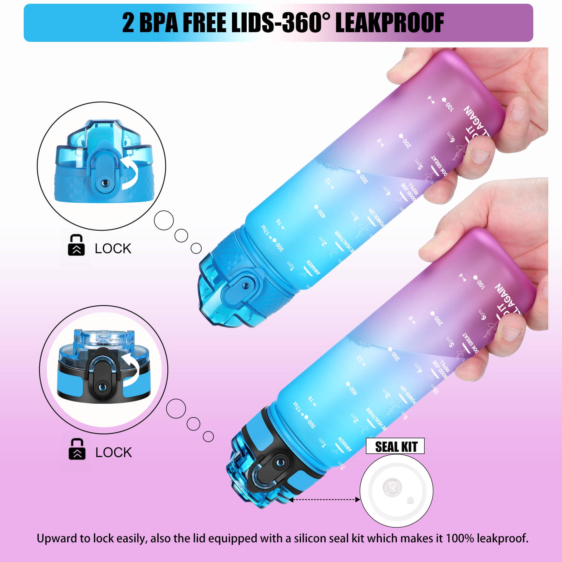 OLDLEY Kids Water Bottle for School, 12 oz (2 lids) BPA-Free Reusable  Leak-proof Durable Tritan Plas…See more OLDLEY Kids Water Bottle for  School, 12