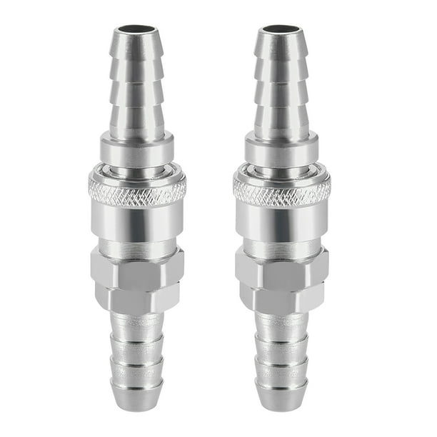 Uxcell Quick Disconnect Set 13.3mm Barb Hose Air Compressor Hose Fitting 2Set