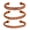Braided 1, variant on by Touchstone Copper magnetic bracelet Tibetan style. Hand forged with solid and high gauge pure copper. Set of 3 different designs in rope braid style.