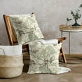 thumbnail image 4 of Vintage Floral Bird Pillow Covers 16x16 Inch Set of 2 Olive Green Brown Flowers Leaves Decorative Throw Pillows For Couch Chinoiserie Square Pillow Cases Home Decor For Sofa Bed Porch Room Outdoor, 4 of 6
