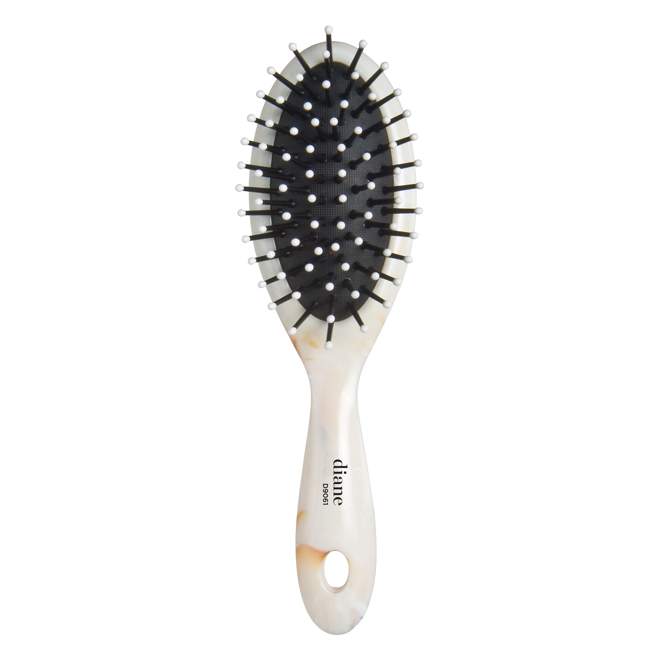 Diane Mini Travel Oval Paddle Brush for Styling and Detangling All Hair Types