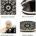 thumbnail image 4 of Rhinestone Evening Clutch Bag for Women Bridal Diamonds Clutch Purses Wedding Purse Prom Cocktail Party Handbags, 4 of 8