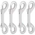 thumbnail image 3 of Wolfrail 4 Packs Zinc Alloy Double Ended Bolt Snap Hooks Nickel Plated Double Sided Trigger Chain Metal Clip Scuba Diving Clips Key Holder Security New, 3 of 5
