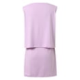 thumbnail image 5 of Jane Wardrobe Women’s Casual Sleeveless 2-Piece Skirt Set, Loose Tank Top and Drawstring Waist Mini Skirt for Summer, Solid Color, S,M,L,XL,XXL, 5 of 5