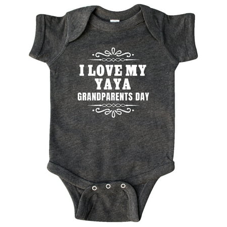 

Inktastic Grandparents Day I Love My Yaya Gift Baby Boy or Baby Girl Bodysuit
