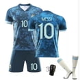 thumbnail image 1 of Nuevo 2021/2022 Kids Soccer Jersey 10 # Messi Football Jerseys Suit Fashion Shorts / calcetines Set-B10 Green-28 BmatwkZeng Bmatwk Jersey, 1 of 2
