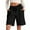 Black, variant on Womens Athletic Shorts, Audhol Women's Solid Color Comfortable Loose Cotton Shorts Casual Pants Drawstring Sports Pants Sweat Shorts Women Black L