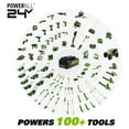 thumbnail image 2 of Greenworks 24 Volt Brushless Reciprocating Saw with USB Battery and Charger, 2 of 7