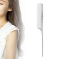 thumbnail image 4 of Rat Tail Comb, 22.5cm Multi Functional Aluminum Parting Combs For Braiding Hair Hair Comb with Precision Pintail Design For Hair Styling and Coloring, 4 of 7