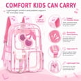 thumbnail image 6 of SANMADROLA Clear Backpack Cherry Heavy Duty Transparent Bookbag Teen Girlish Cute Bag Large Capacity See Through Backpacks Stadium Approved Daypack for Middle School College Sport/Travel, 6 of 10