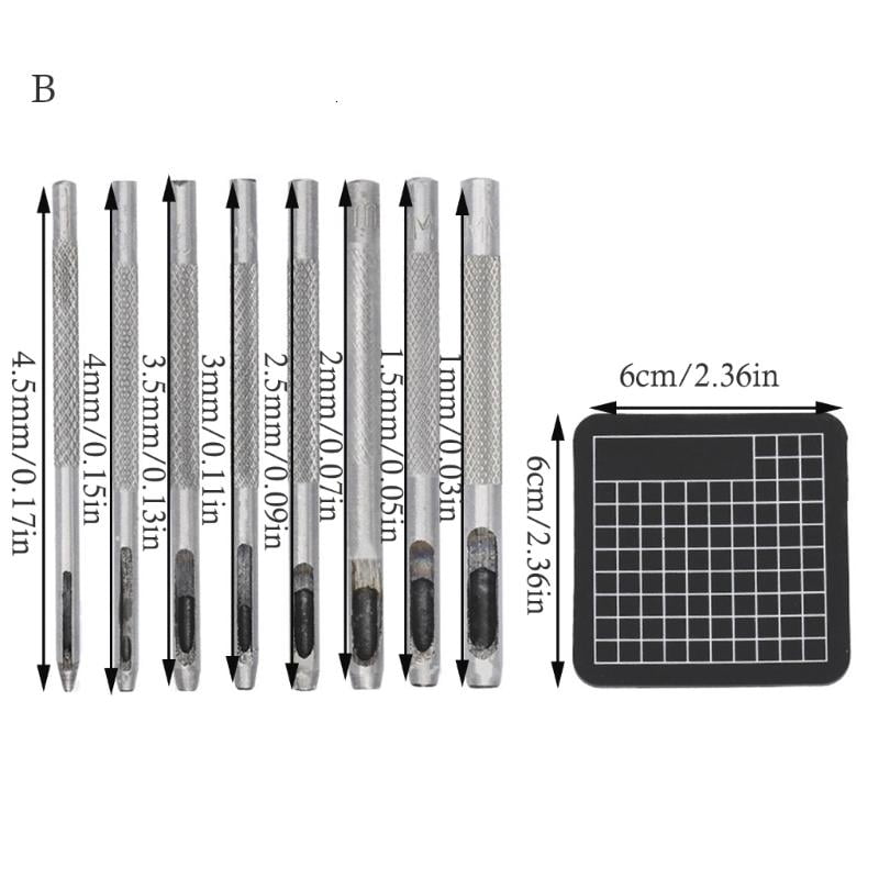 ANXPTIME Hollow Hole Punching Tool Round Hole Puncher For Leatherworking
