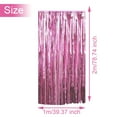 thumbnail image 3 of Transemion Rideau de Pluie Rose 2*1 m Rideau à Franges 2 m 6,5 Pi, 3 of 9