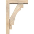 thumbnail image 3 of Ekena Millwork 5 1/2"W x 22"D x 34"H Merced Block Smooth Bracket w/ Offset Brace, Douglas Fir, 3 of 25