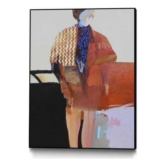 Giant Art Canvas  30x40 Timeless Moment I Framed in Orange