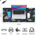 thumbnail image 5 of Long Mouse Pads for Desk,DarkBlue Dinosaurs Leaves Pattern Desk Mats on Top Of Desks, Desk Mouse Pad Extra Large with 3mm Non-Slip Base and Stitched Edge for Gaming,Office,Work,Home 35.4"x15.7", 5 of 6