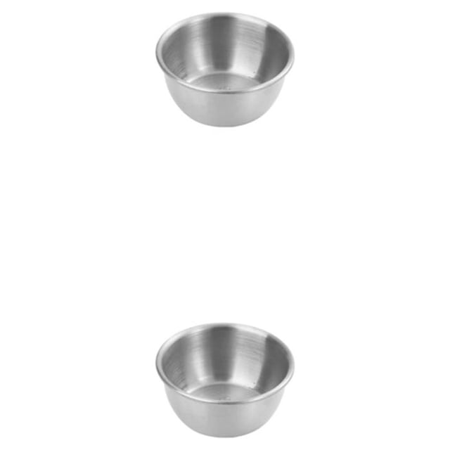 Tazas para salsa ligeras y portátiles Yuarrent de acero inoxidable 5 cm 5 cm (lijado) 2Conjunto