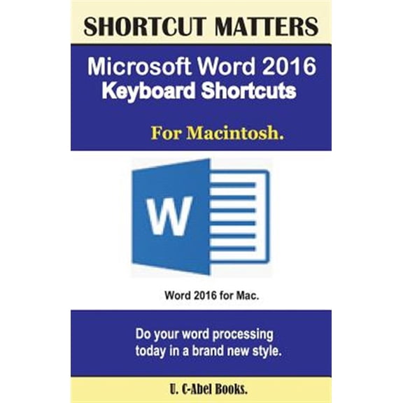 Pre-Owned Microsoft Word 2016 Keyboard Shortcuts for Macintosh