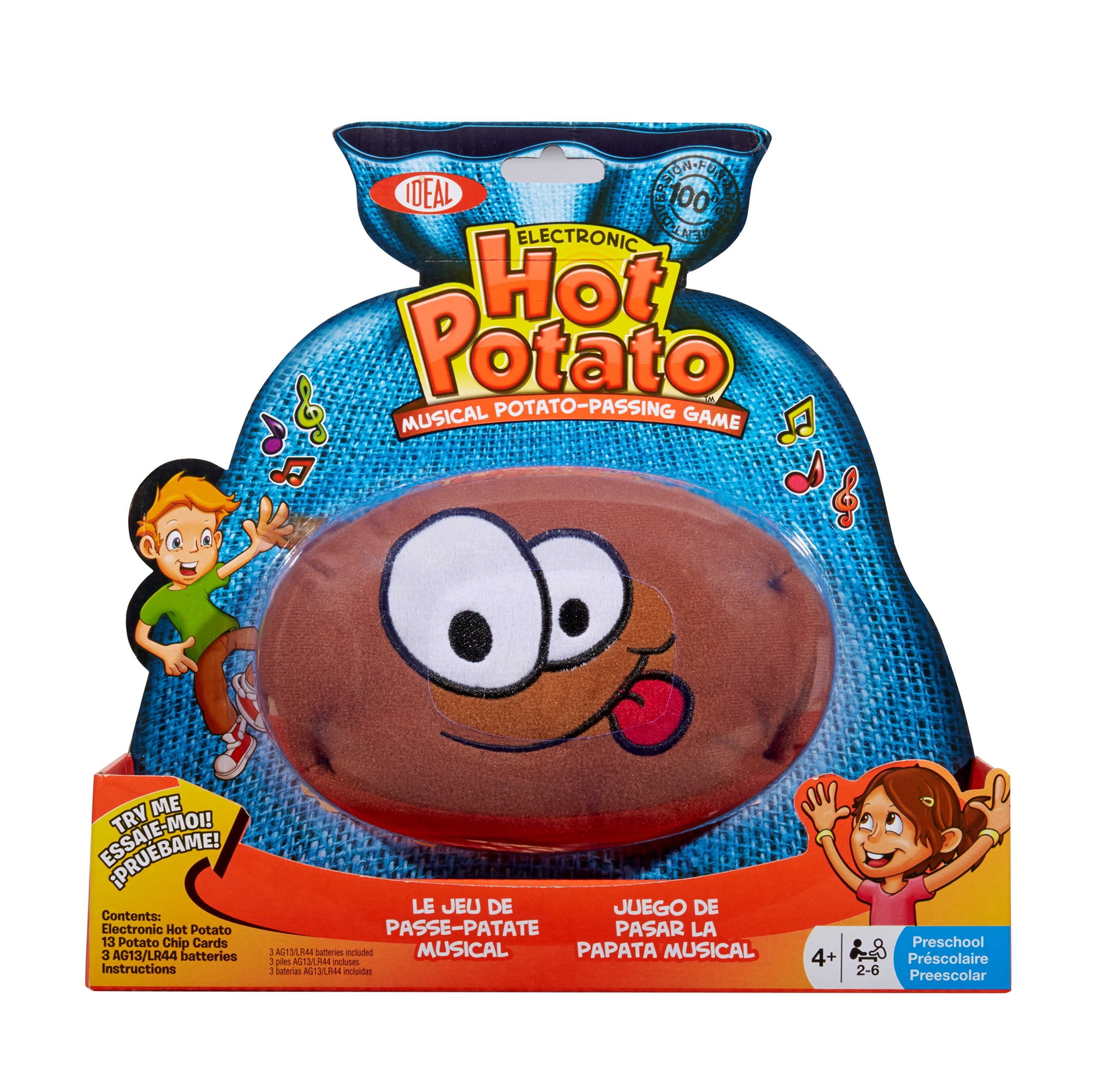 Ideal Hot Potato Electronic Musical Passing Kids Party Game, Don’t Get  Caught With the Spud When the Music Stops! Ages 4+, 2-6 Players