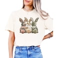 thumbnail image 6 of Ink Printed Image NOT a Quilt Patch - Camo Bunny Trio Easter Graphic Tee Ivory Shirt Adult Large, 6 of 7