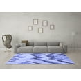 thumbnail image 3 of Ahgly Company Indoor Rectangle Abstract Blue Modern Area Rugs, 4' x 6', 3 of 4