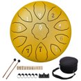 thumbnail image 1 of Instrumentos Curación Percusión Tambre Handpan 8 Pulgadas 11 Notas Con Mazos Tambor Carril Dedos Pegatinas F Llave para Entretenimiento Meditación Yoga Zen Regalos, 1 of 9