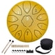 thumbnail image 1 of Instrumento Tambor Lluvia Instrumentos Curativos Percusión 8 Pulgadas 11 Notas Con Mazos Transporte Púas Dedo Pegatinas Tecla F para Entretenimiento Meditación Yoga Regalos Zen, 1 of 9