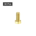 thumbnail image 3 of Unique Bargains Brass Hex Bolts, M5x12mm 30 Pack Fully Thread Grade 4.8 Machine Screws, 3 of 4