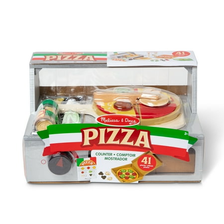 Melissa & Doug - Top & Bake Pizza Counter - Wooden Play Food