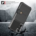 thumbnail image 3 of Tarise Galaxy A54 5G Wallet Case, RFID Blocking Card Holder Slot Kickstand Magnetic Button Closure Women Men Heavy Duty Shockproof Rugged Back Case Cover for Samsung Galaxy A54 5G 2023, Black, 3 of 7
