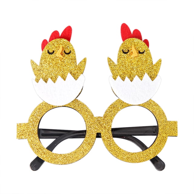 Less Than 5 Event & Party Easter Party Decorations Rabbit Decorations Children's Holiday Party Holiday Party Dress Up Photo Props Cartoon Egg Rabbit Glasses