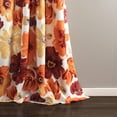 thumbnail image 2 of Lush Decor Chambre Assombrissement Fenêtre Rideau Paire Oeillet Isolé Floral, 108" L, Rouge et Orange, 2 of 2