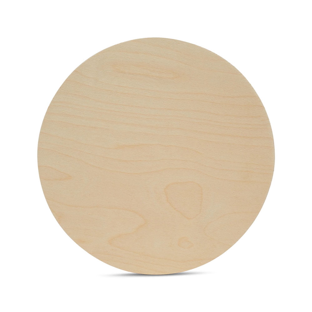 Wood Circles 12 Inch, 1/4 Inch Thick, Birch Plywood Discs, Pack of 5  Unfinished