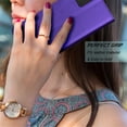 thumbnail image 6 of Njjex for Samsung Galaxy A03S Wallet Phone Case, Lanyard Flip Card Holder Slot Magnetic PU Leather Purse Kickstand Protective Case, Purple, 6 of 7